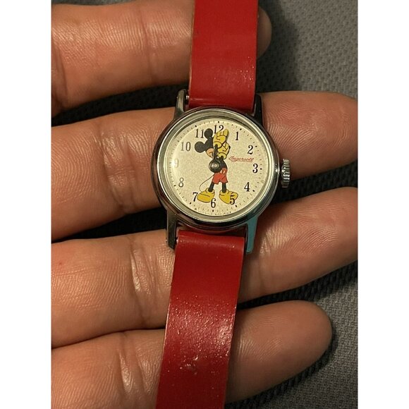 Vintage‎ Mickey Mouse   Wrist Watch Untested (8) main image 8